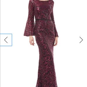 Marc valvo bell sleeve dress